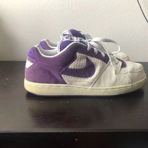 Nike SB Paul Rodriguez 2 Shoes Purple Gray Suede